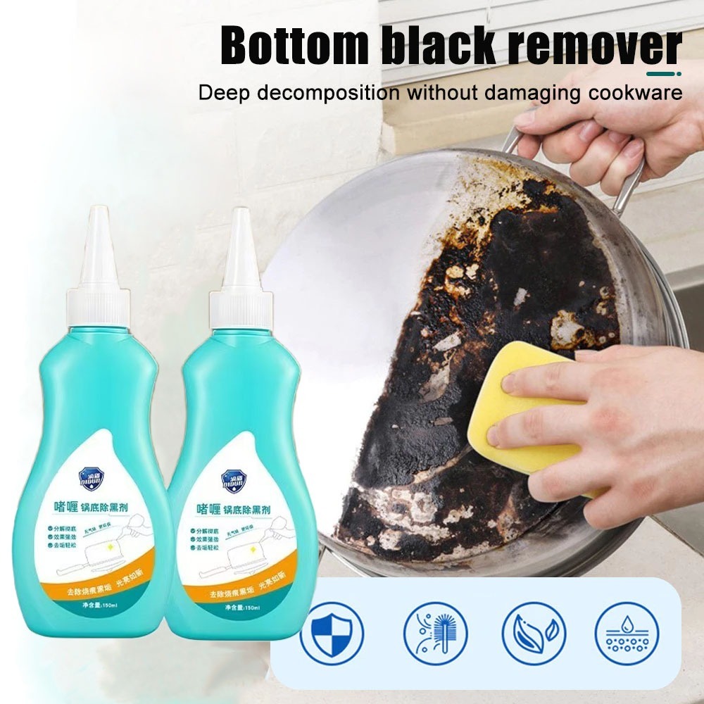 Pot Bottom Cleaner Gel Cleaner For Cookware Bottom Of The Pot Black Scale Remover Wash Pot Bottom Polishing Kitchen Tools bestallof