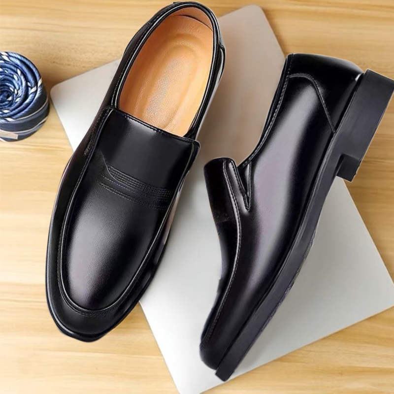 【READY STOCK AT MALAYSIA】Men Shoes Kasut Lelaki Casual Fashion Oxfords PU Leather Lace Up Formal Dress Shoes