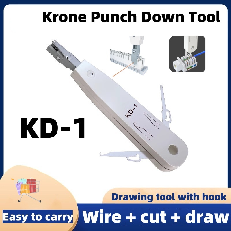 Krone Punch Down Tool, Krone Kd-1 Type Idc/Network Wire CAT5E And Telephone Impact Terminal Insertion Tools