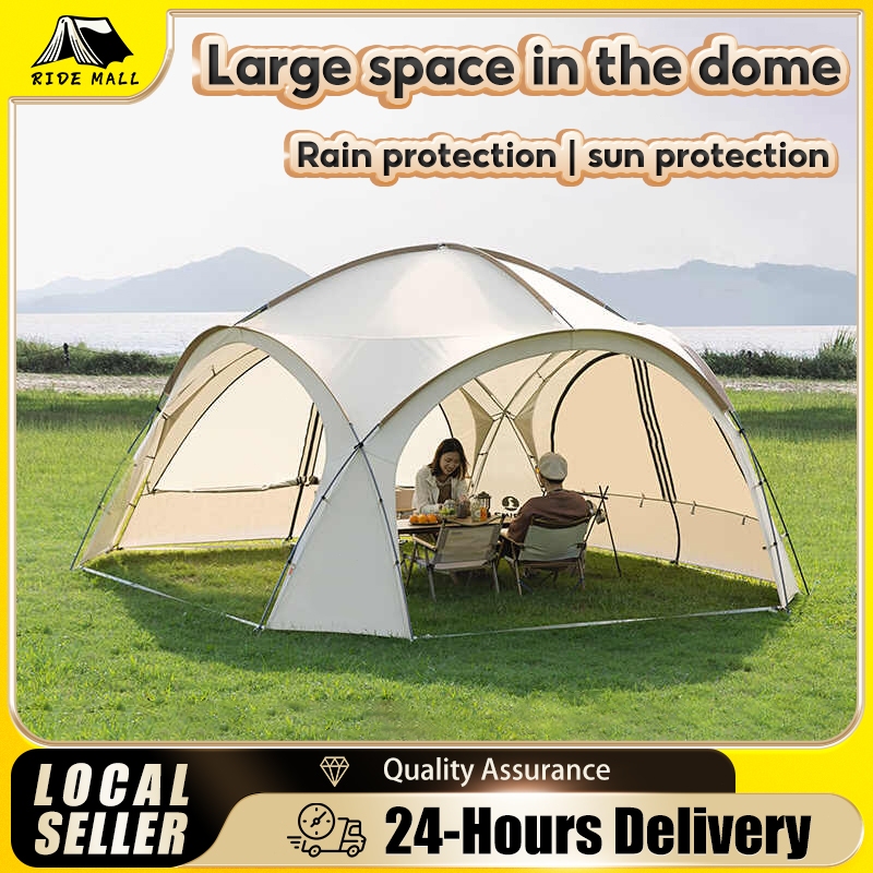 Khemah Unta Camping Tent Besar 8-12 Person Large Camping Tent Family Tent For Outdoor t Waterproof Large Khemah Besar Murah 2 Rooms Double Layer Large Tent