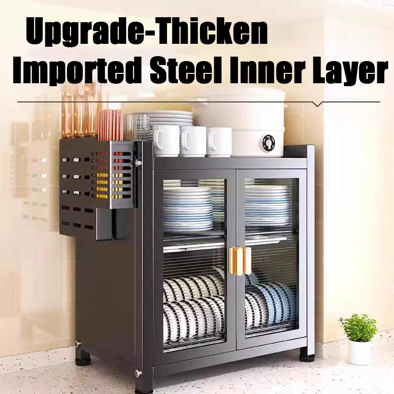 Kitchen Storage Cabinet Kitchen Storage Rack Kitchen Dish Rack Storage Table Dish Storage Box Kitchen cupboard storage rack Cupboard Multi Function Kitchen Rack 厨房储物柜