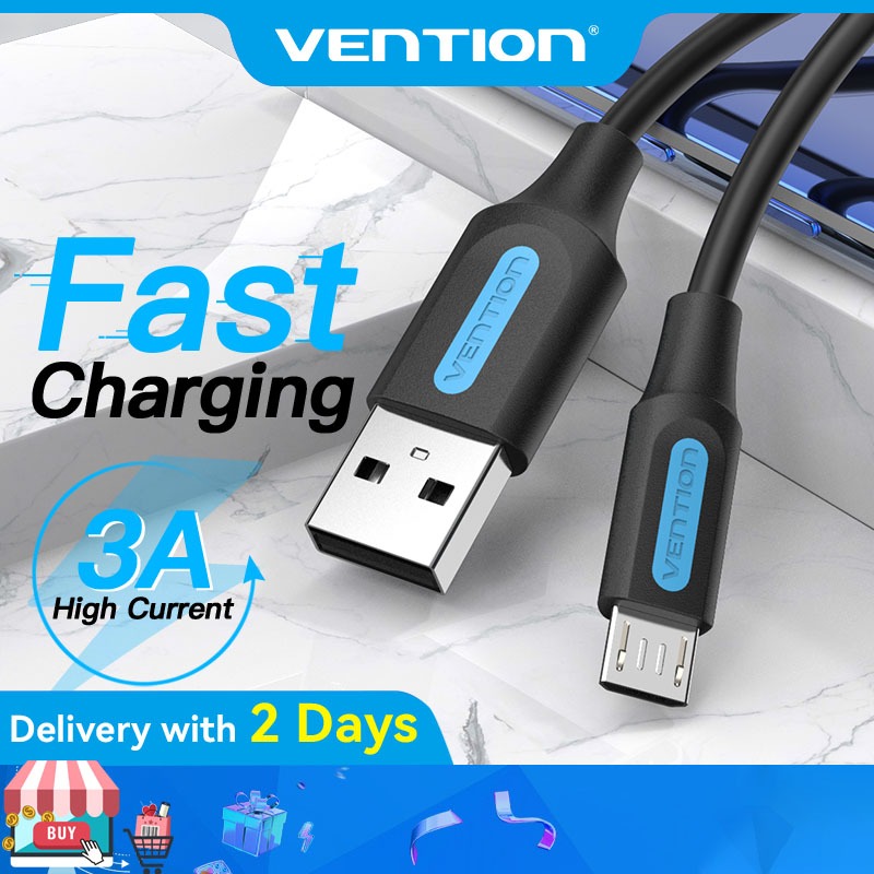 Vention Micro USB Cable 3A Fast Charging USB Data Cable for Samsung OPPO Android Phones Tablet USB Wire