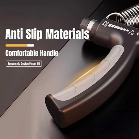 5kg-60kg Adjustable Hand Grip Gripper Exercise Gym Power Fitness With Counter Hand Gripper Exerciser Grip Workout Forearm Exercise Equipment 