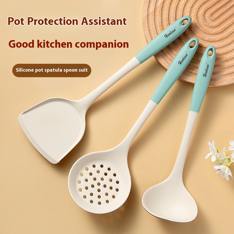 Kitchen Utensils Set Silicone spatula cooking utensils kitchen utensils set Kitchen wooden handle Kitchen scraper cookware set