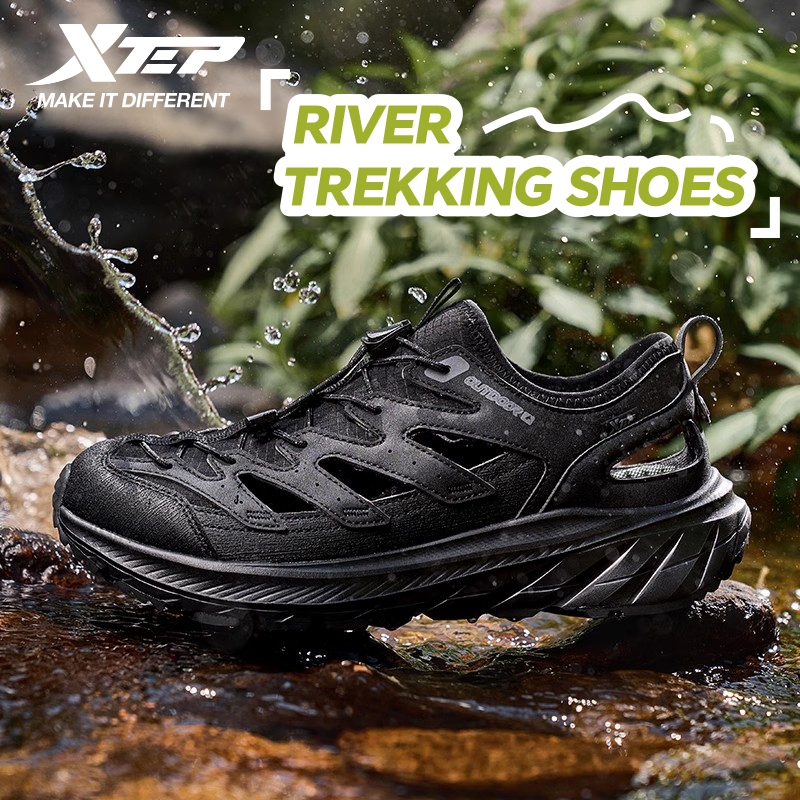 【XTEP】River trekking shoes | men's sandals summer outdoor leisure sports beach shoes kasut sandal