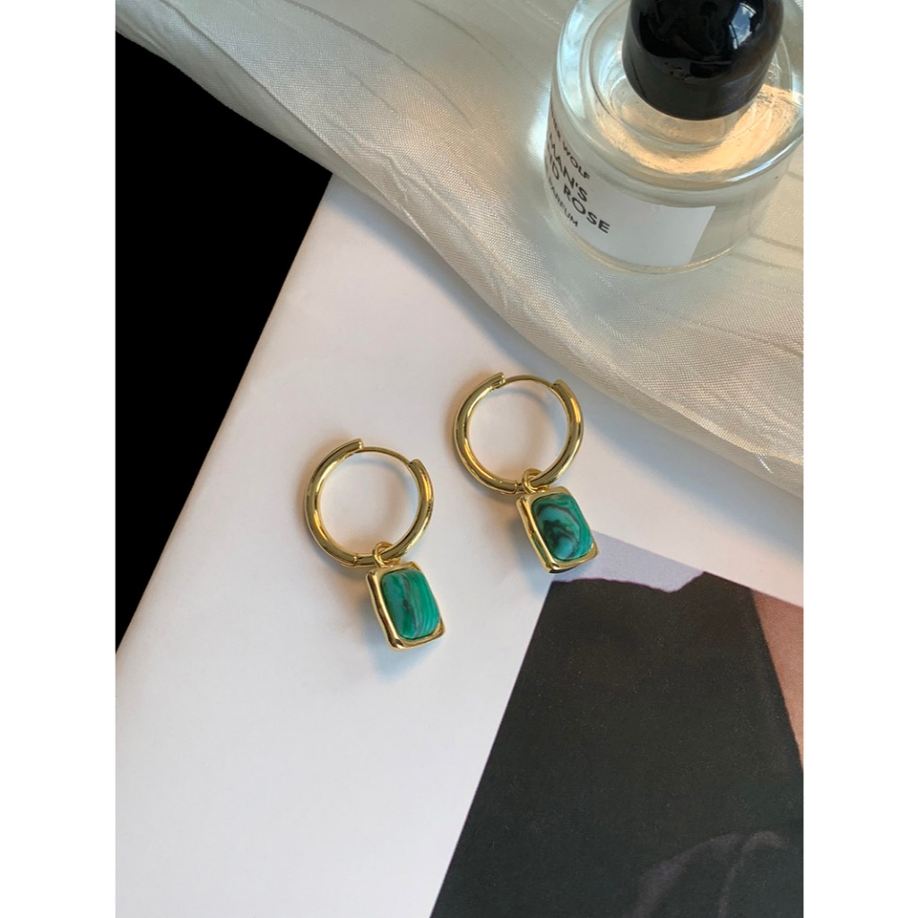 Natural Turquoise Earrings for Women Fashion Earring Earrings Jewellery耳环耳饰耳環韓式