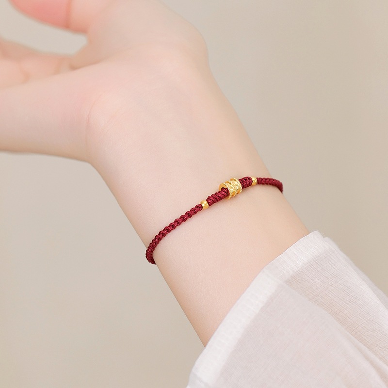 【Selling at a loss】Lucky Red Rope 幸运红绳 古法合金手绳 招财手绳 男女手绳 手环 手工编织手绳 好运手绳 ins风