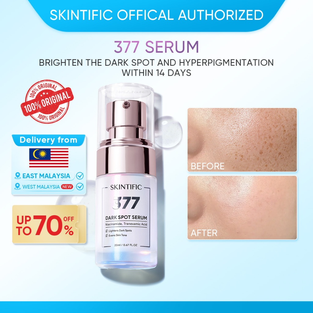 【Nearest Warehouse Delivers】SKINTIFIC OFFICIAL SymWhite 377 Dark Spot Serum With Niacinamide Brightening Serum Whitening Glowing Moisturizing Reduce Redness