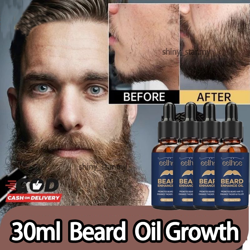 30ml EELHOE Eelhoe Beard Care Oil Beard Growth Serum Beard Oil Tonic Thicker Power Serum Growth Essential Oil