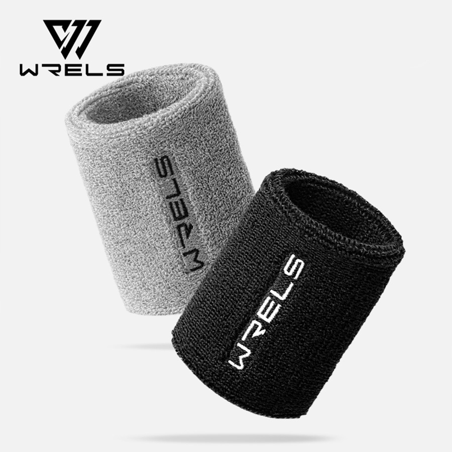 WRELS Anti-Slip Sports Wristband Breathable Sweat-Absorbent Angkop Para Sa Fitness Training 0301