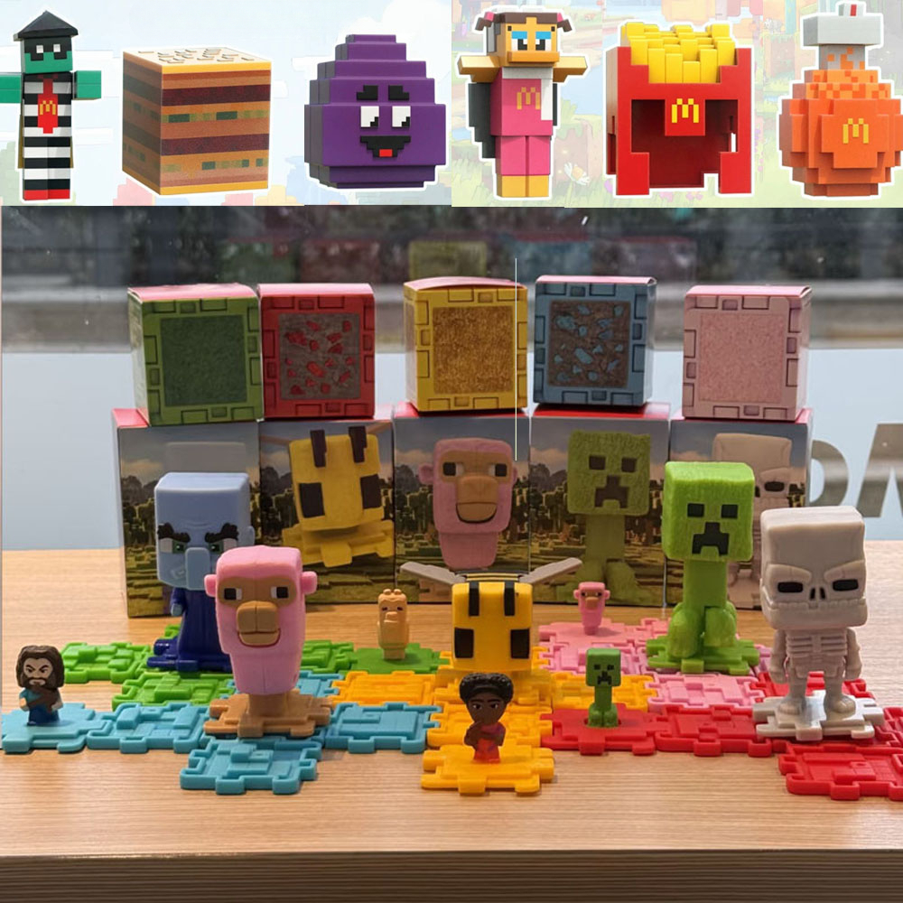 2025 McDonalds Minecraft Movie Happy Meal Mcdo Minecraft Collectible Figures Toy