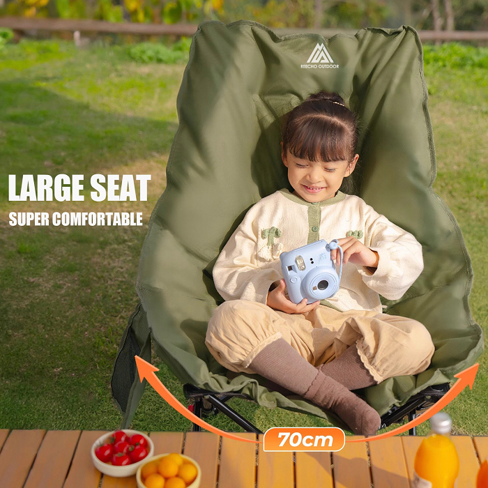 【REECHO OUTDOOR】Camping chair Kerusi healing With cotton moon chair strong load-bearing capacity Set meja dan kerusi