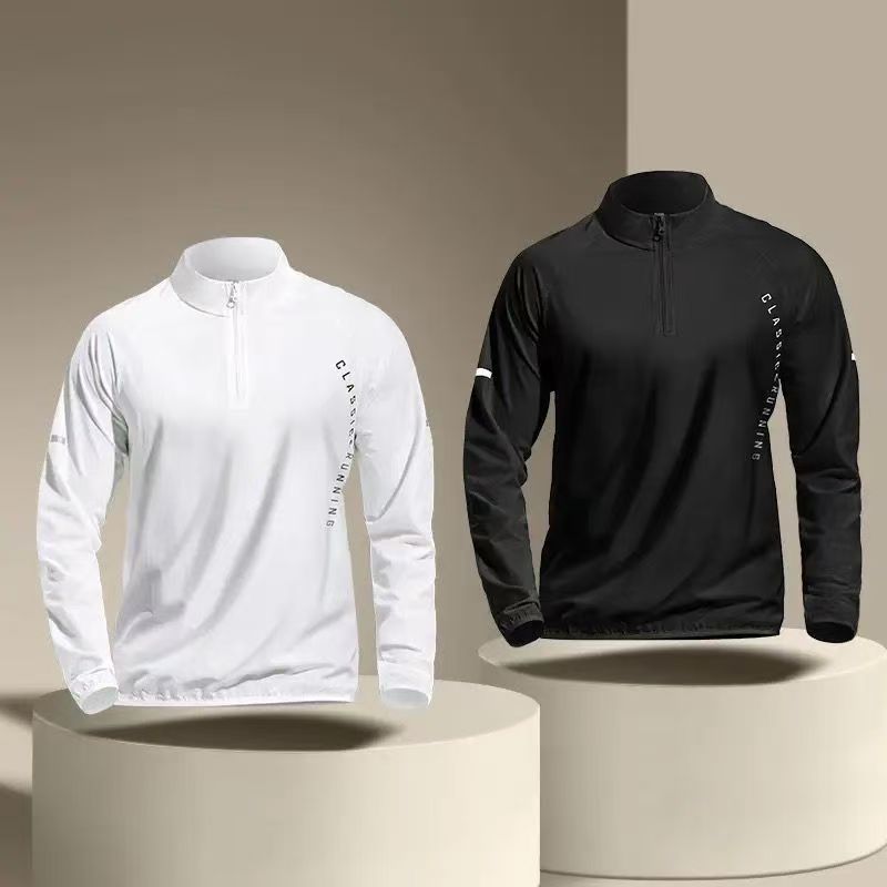 Men Quick Dry Training Sportswear Set Ice Silk Dri-Fit Running  Fitness Shirts and Pants