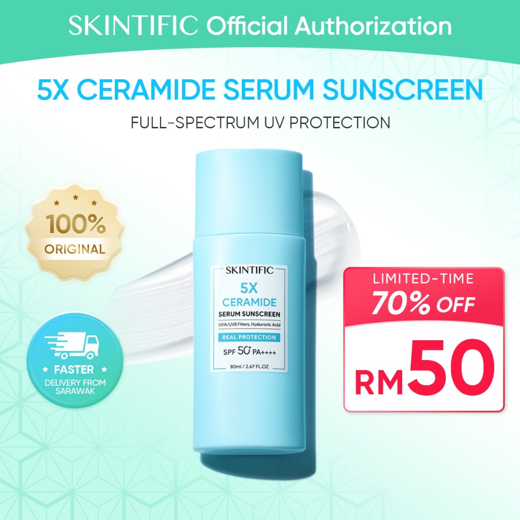 【Faster Shipping】SKINTIFIC Sunscreen 5x Ceramide Serum Sunscreen Stick SPF50 PA++++ Skincare Sunscreen Skin Barrier tinted sunscreen
