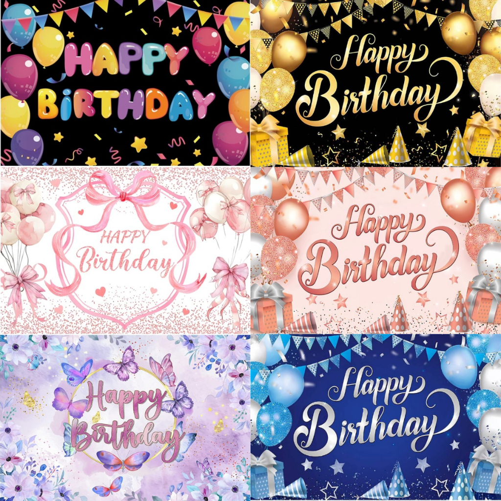 1*1.5M Happy Birthday Banner Durable Background Cloth Birthday Decoration Birthday Backdrop For Photography Party Decoration Baby Shower Party Decorations