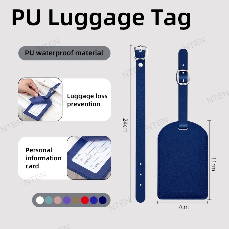 1pc Airplane Suitcase Tag Soft Holiday Travel Airplane Check-in PU Leather Boarding Pass Colorful Handbag Label Airplane Check-in PU Leather