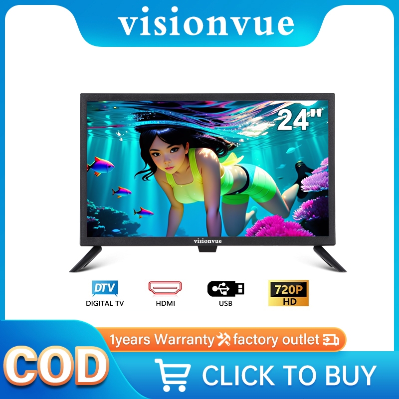 Led TV Digital TV CF26/24inch HD television WIth DVBT2/AV/VGA/HDMI/USB