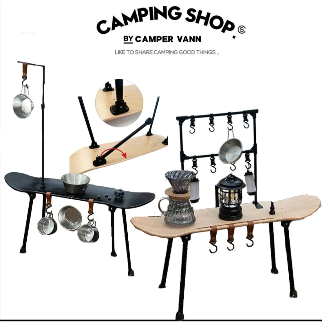 Meja Stylish Dari Papan Skateboard! Barang Rare & Unik - Konsep 2-in-1 Skateboard outdoor tables, camping tables, skateboards, shelves skateboard bag
