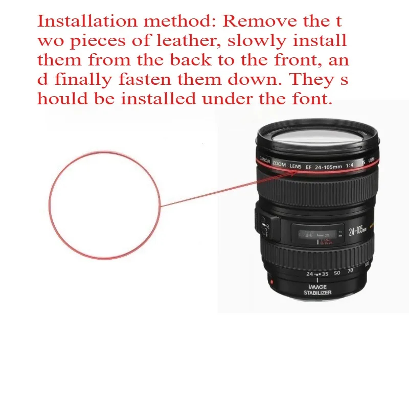 1pcs New Red Lens ring Red line circle ring For Canon EF 24-105mm 24-105 mm F/4L IS USM and F/4L II USM Lens Repair parts
