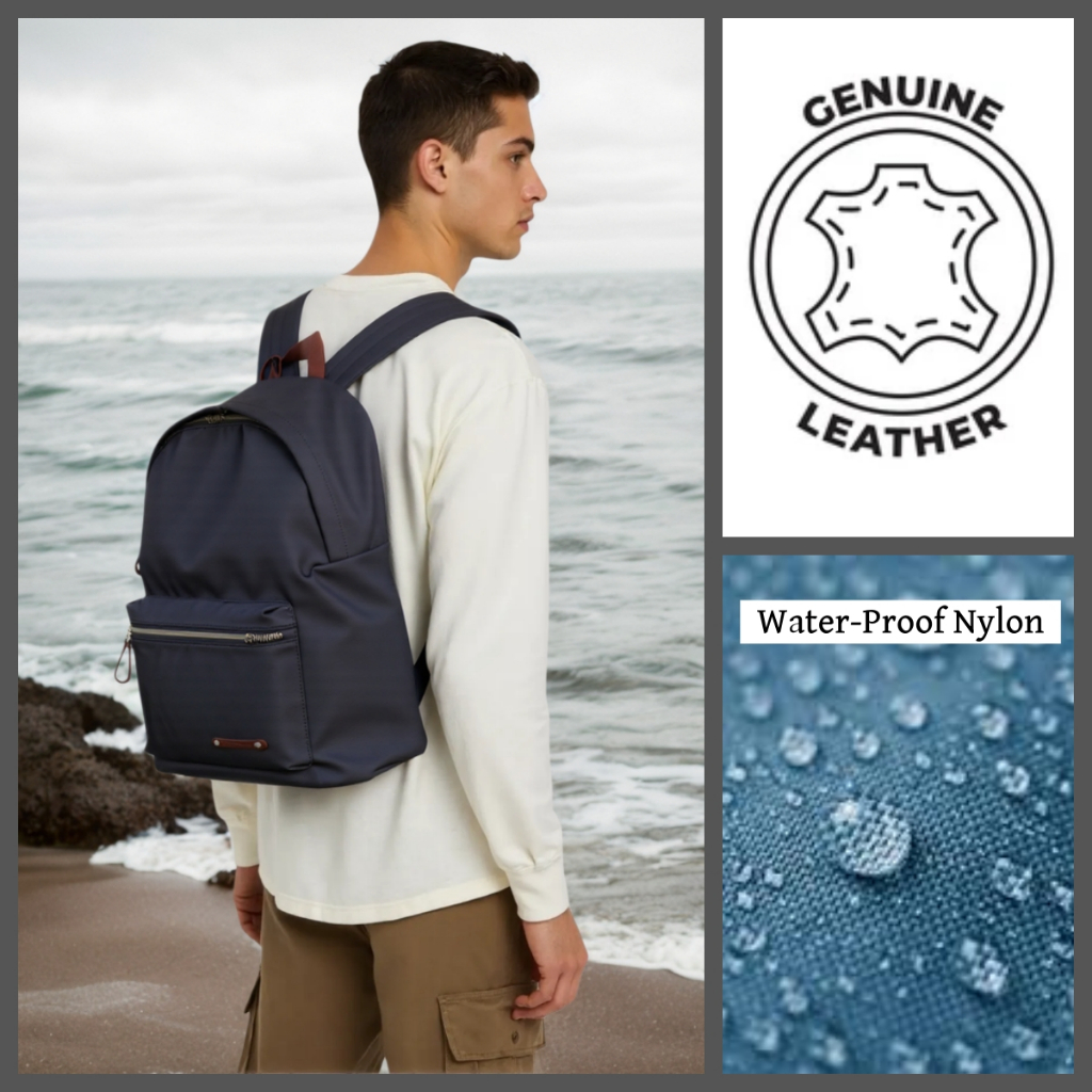 Nylon backpack-Men backpack/Women backpack - 3 Size Backpack/Geniune leather backpack/waterproof backpack/mini backpack/cute backpack/Laptop backpack/phone bag/Tablet bag/Sling bag/double strap bag/multi colour backpack/quality backpack/durable backpac
