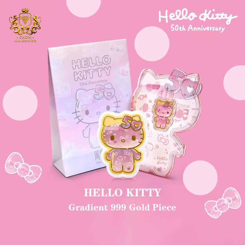 CHOW Goldsmith 999 Pure Gold Hello Kitty Gold Bar 0.1g Emas KT&hellip;