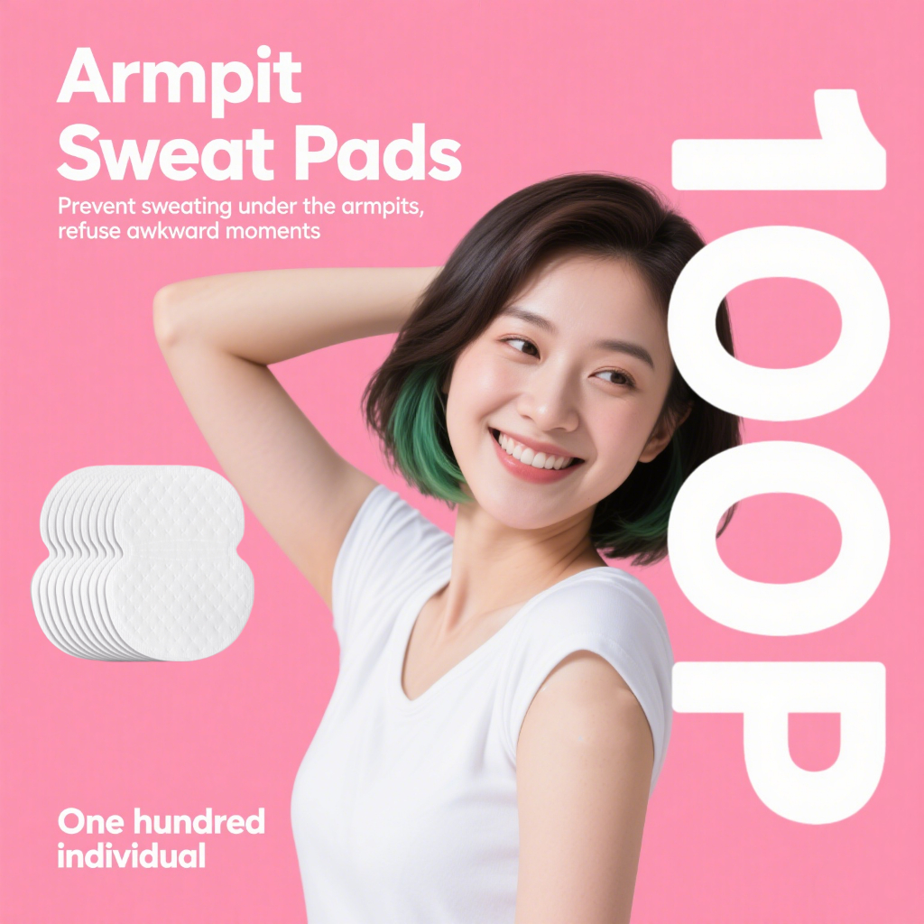 【Ready Stock】10/100Pcs Pad Ketiak Armpit Pad Underarm Sweat Pad Absorbing underarm Sweat Pad Underarm Liner 腋下贴 A15G