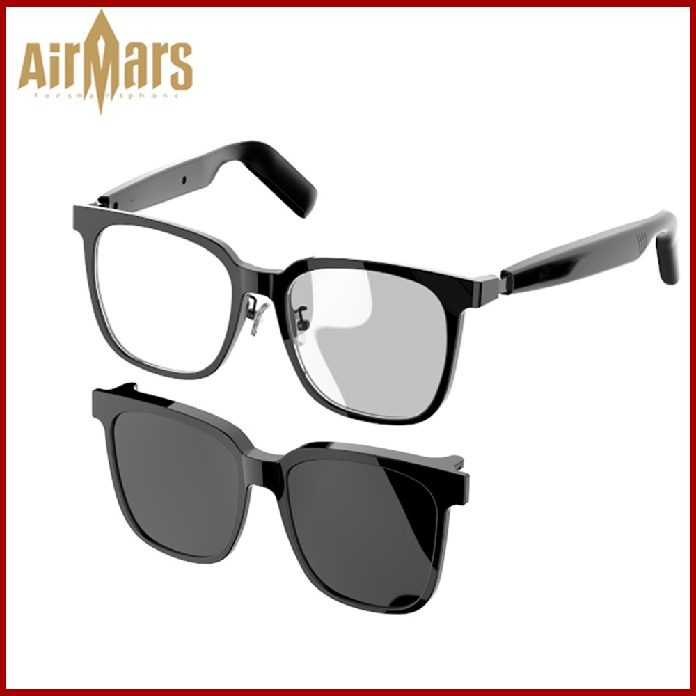 Monster Airmars SG18 Pro Smart Glasses Bluetooth 5.4 Stereo Noise Cancelling Magnetic Frame Anti-blue Light Sunglasses