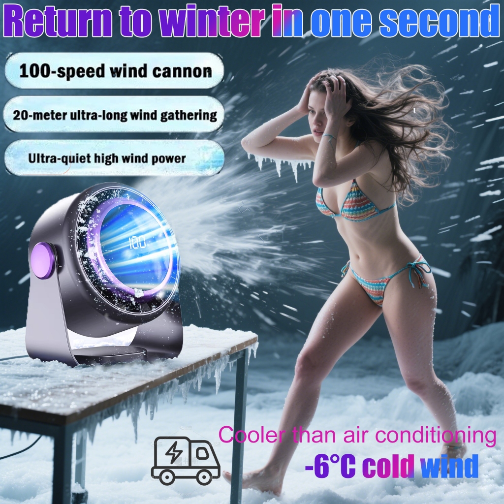 2025 New Upgrade Air Circulation Fan 20000mAh desk fan Ultra-Long Standby Japan New Turbo Technology Desktop Fan 100-Speed Adjustable Silent Fan Table Fan 上架quality assurance