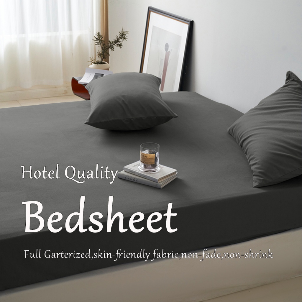 Bedsheet Set Single/Super Single/Queen/King Size Fitted Bedsheet 床单 3in1 Premium Sarung Bantal Cadar Tilam Bed Cover