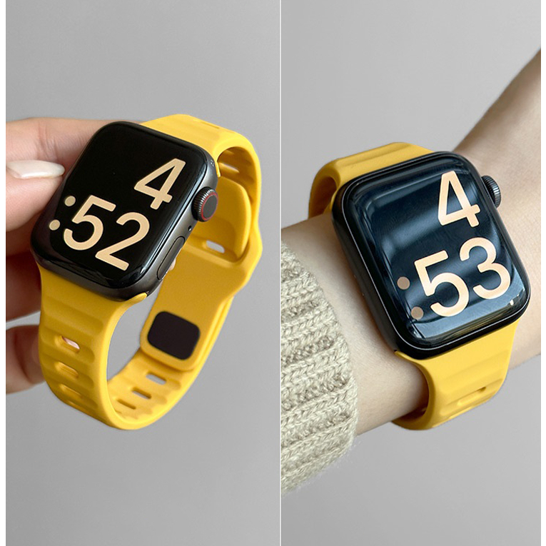Silicone Strap For iwatch series 10 46mm 42mm Sports Bracelet Correa iWatch UItra Series 9 8 7  45mm 41mm  6 5 4 3 SE 44mm 40mm