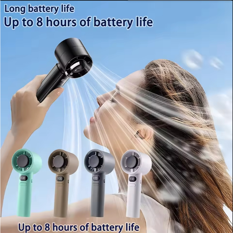 【 COD】NEW Portable USB Mini Fan kipas mini kipas tangan Mini Fan Rechargeable Handheld Fan with Led Display