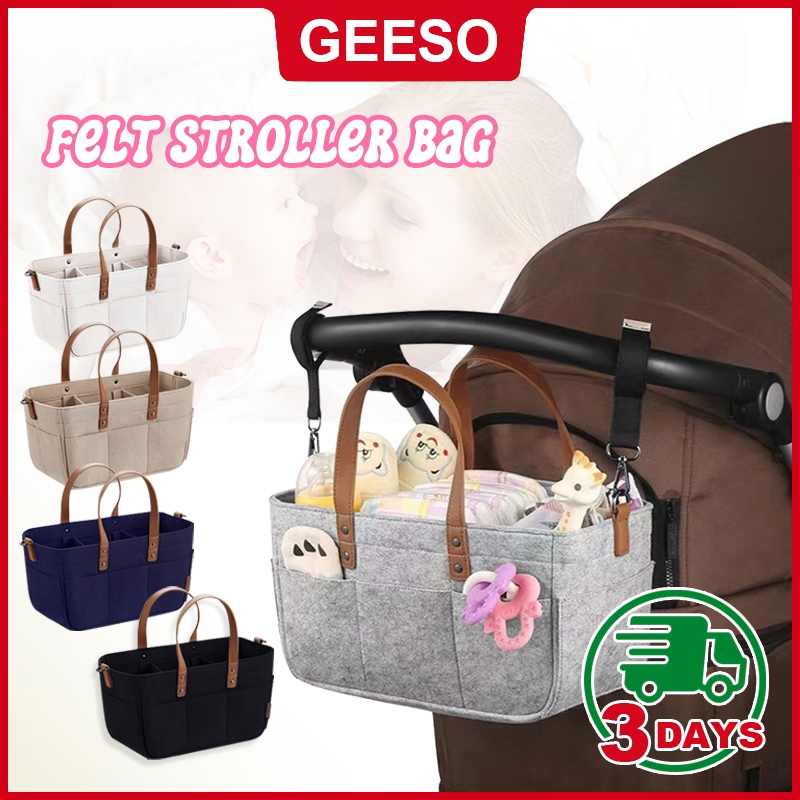 GEESO Stroller Bag Maternity Diaper Baby Travel Bag Mummy Bag Hanging Nappy Diaper Beg Organizer Portable Storage Bayi 母婴用品收纳包