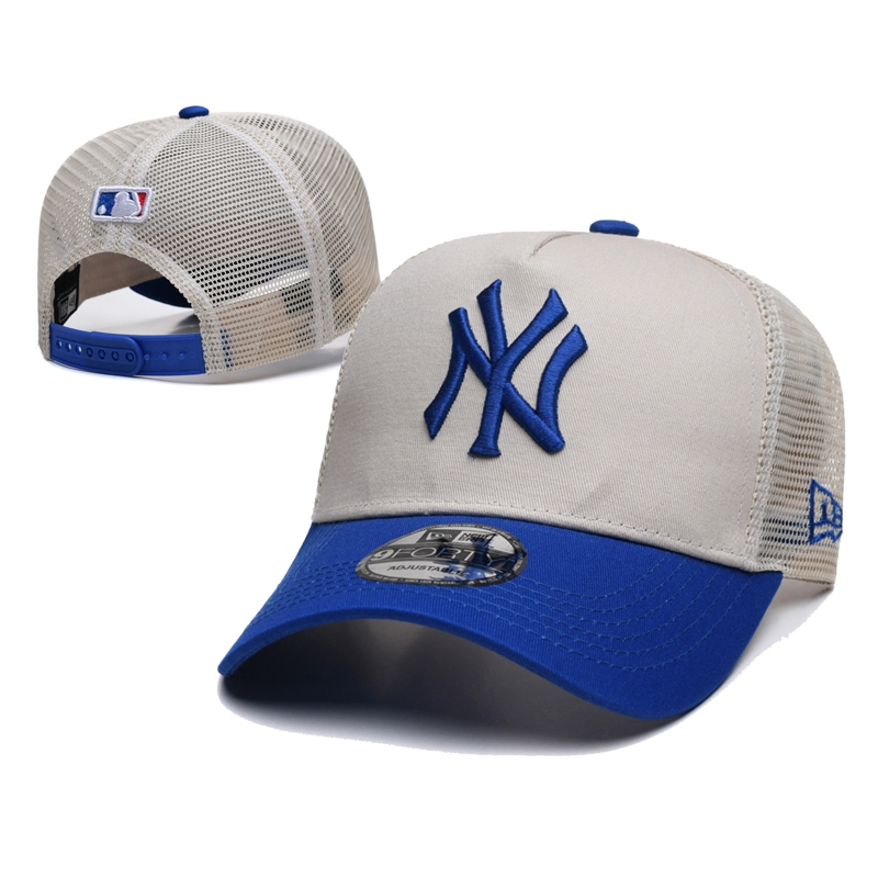 La NY Hat Black And White Black Yankees Dodgers Baseball Caps Premium Branded Mesh cap