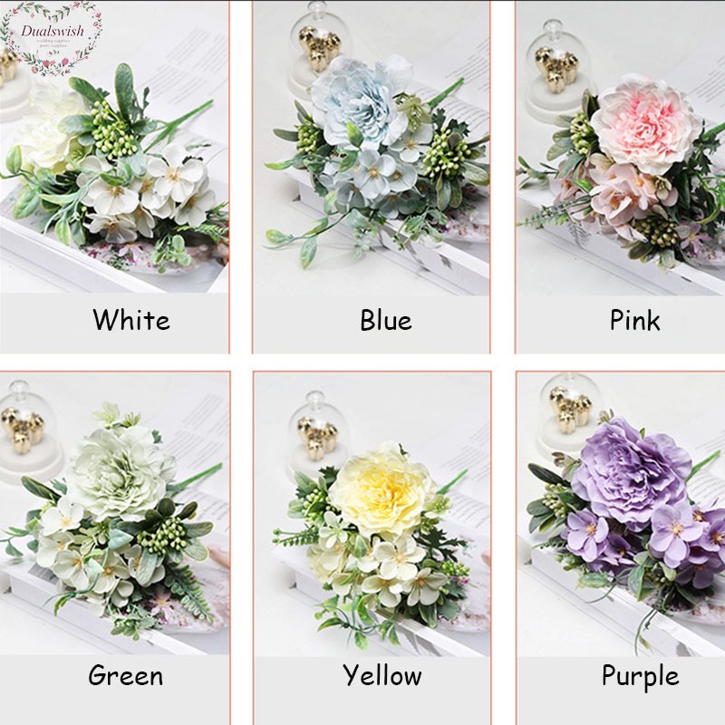 Nordic ins Artificial flowers rose holding bouquet wedding decoration photography props floral home decor fake flower