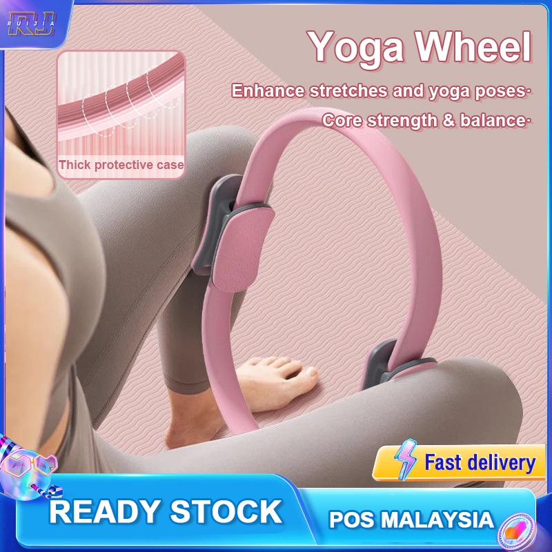 Cincin Ajaib Pilates Cincin Latihan Yoga Mengencangkan Badan Penuh Otot Badan Peralatan Latihan Roda Yoga Kecergasan