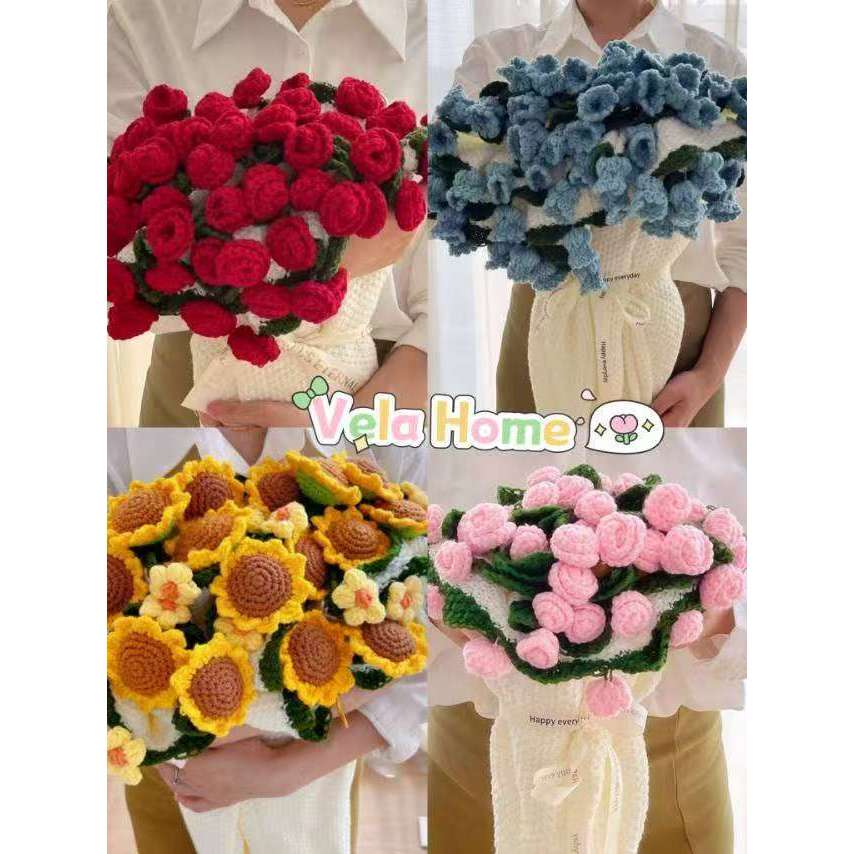 [Finished Product] Rose Lily of the Valley Blanket Preserved Flower Nap Blanket Red Blue Pink Yellow Purple Flower Shawl Tablecloth Creative Gift for Girlfriend to Give Good Friend