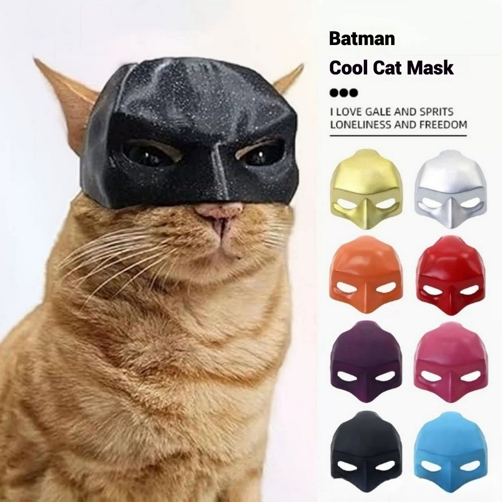 Bat Cat Avenger Mask Cute Batman Pet Mask for Cats Cosplay Costume Accessory