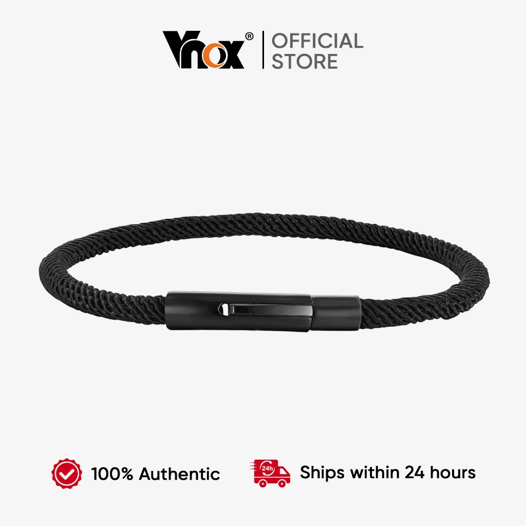 Vnox Milan Rope Bracelet for Men Women, Stainless Steel Minimalist Couple Bracelet,Valentine's Day Jewelry Gift