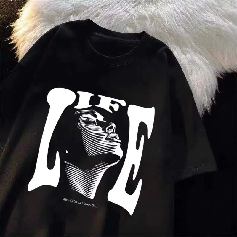 New Arrival Streetwear T-shirts, Cool Graphic Print, 200gsm Cotton, Unisex Short Sleeve, Oversized Design (S-3XL)