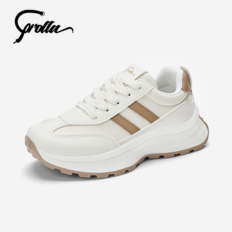 【Shipping from Malaysia】Corolla women's classic retro thick-soled fashion sneakers, antibacterial shock absorption and highly breathable design 【recommended to purchase a large】