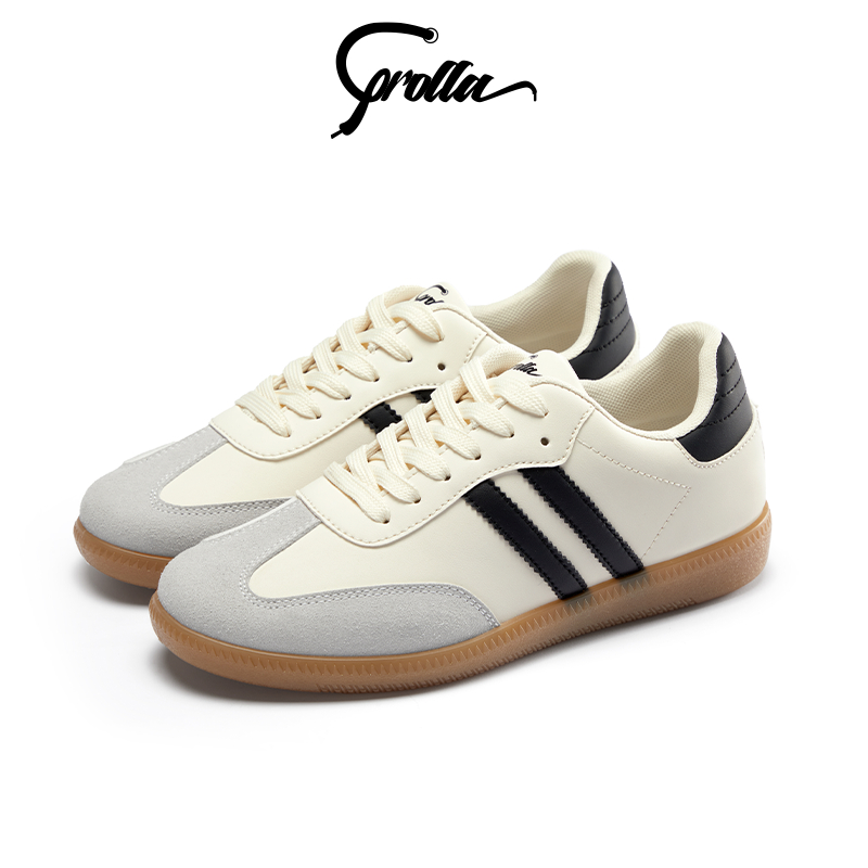 【HOT】COROLLA Casual rubber shoes womanflatShoes Multicolored Design Fashionable Simple and Retro Style Comfortable Cushioned Insoles Anti-slip, Antibacterial and Breathable