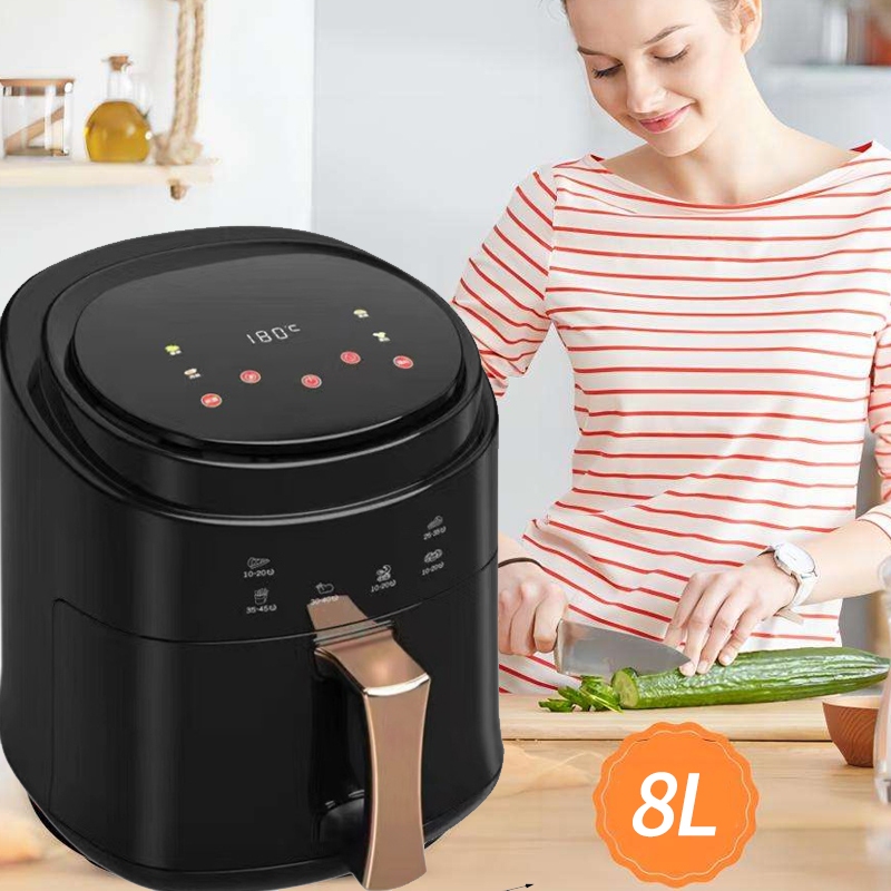 Pana Multi-Function Oil-Free, Low-Fat Air Fryer (8L) Oven-Friendly, Mini Oven-Friendly, Upgraded Air Fryer (Large)
