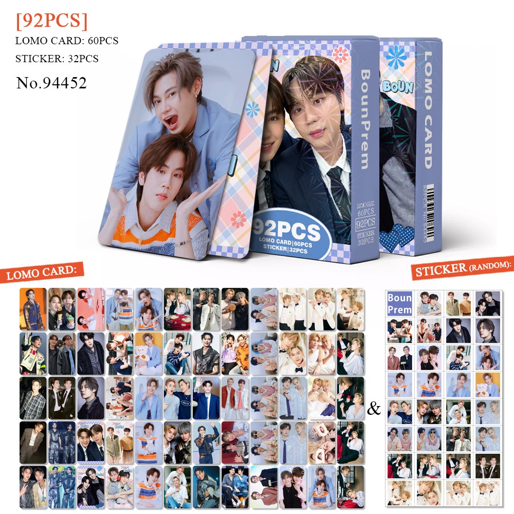 92-124pcs Thai Star GMMTV ATLAS ENGLOT Lomo Cards Pondphuwin LINGORM Gemini Fourth Joong Dunk Winny Satang Stickers Photocards SKYNANI POND PHUWIN Postcards