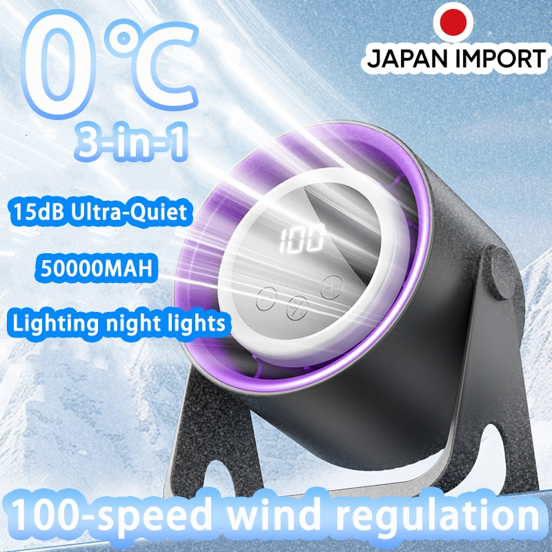 Japanese import technology kipas meja kipas angin New Turbine technology Mini Fan Desktop Suitable for offices, dormitories, schools, etc. 25dB Silent Table Air Rechargeable Fan Cooling table silent air kipas mini desk fans 桌面风扇