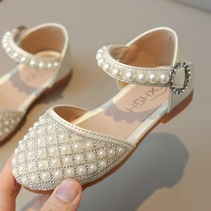 Girls Leather Shoes Princess Sandals