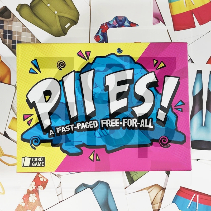 Piles - Fast Paced Card Game Board Game Friendly Spot For Kids Children Family Fun Easy Tabletop Game Match and Switch..
