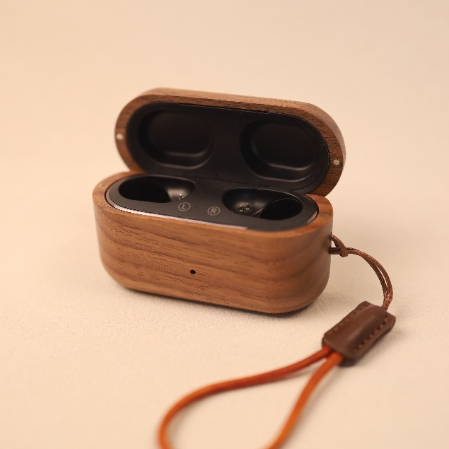 Simple North American Imported Walnut Walnut Can Play Suitable for Devialet Gemini II Devialet Gemini II Protective Case Earphone Case Gemini 2 Generation Pure Wood Customized Earphone Case