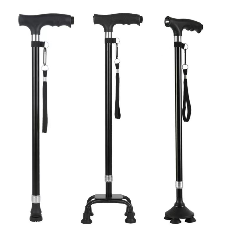 Elderly Crutches Shock-resistant Crutches Big Four-legged Cane、walking aid、walking cane、tongkat orang tua、tongkat lipat、tongkat 4 kaki、Foldable walking stick for elderly、tongkat kaki 4、拐杖椅子-- & *