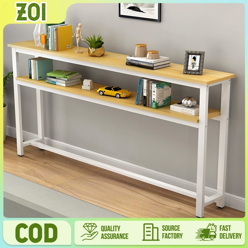 Meja Belajar， Narrow Gap Long Table Bed Side Table Bar Table Bedroom Laptop Desk Livingroom Dining ，Long SofaSide Table Gap Table Shelf Living RoomBedside Gap Corner Table Headboard Wall Bedroom Livin