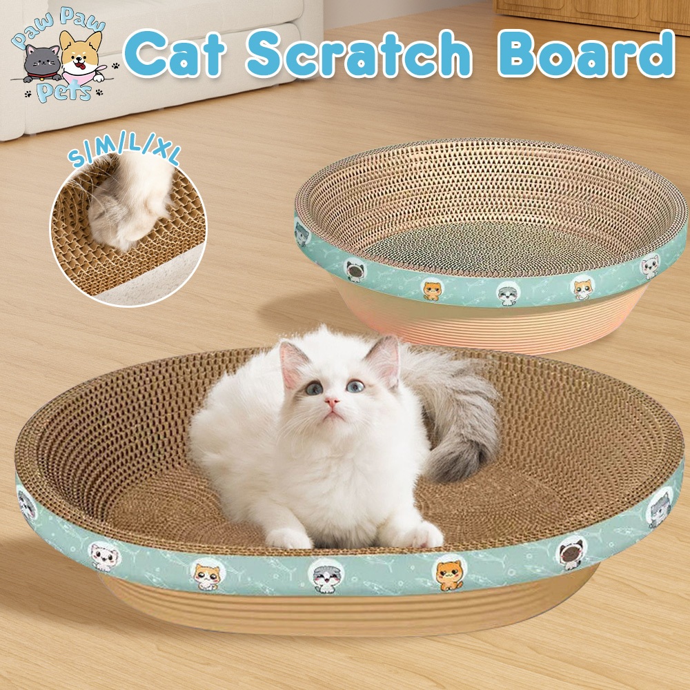 Cat Scratcher Oval/Round Plus-Size Board Durable Scratch Resistant And Debris Free Pet Bed Cat Toy 猫抓板